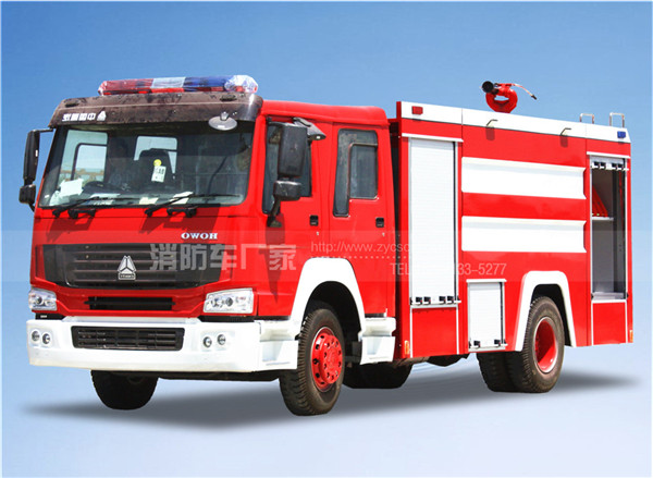 10噸重汽豪沃水罐消防車
