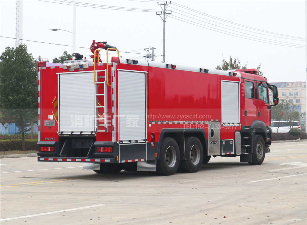 國六重汽汕德卡15噸泡沫消防車