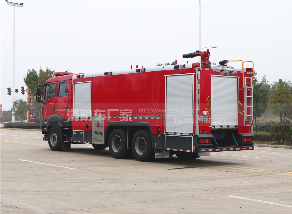 國六重汽汕德卡15噸泡沫消防車